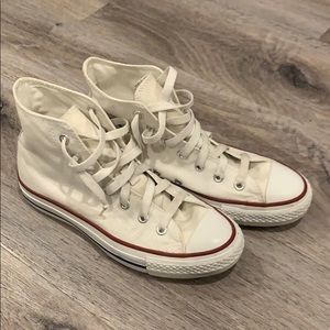 All White Chuck Taylors